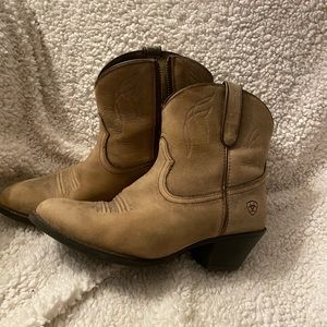 Ariat tan booties!